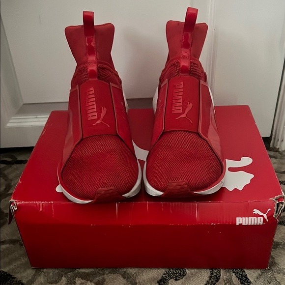 Puma Bold Red Slip-On Sneakers - Picture 2 of 6
